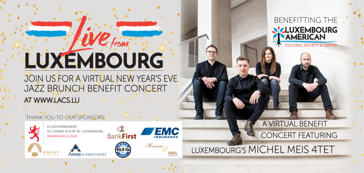 Live from Luxembourg- NYE Virtual Jazz Brunch with Michel Meis 4-Tet